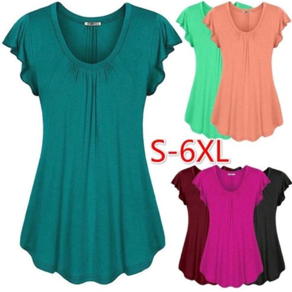 Flutter Sleeve Summer Top NWT